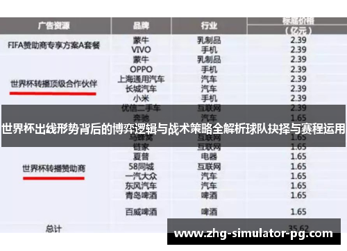 世界杯出线形势背后的博弈逻辑与战术策略全解析球队抉择与赛程运用